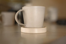 Load image into Gallery viewer, Ritual 9oz White Cup + Saucer by Dor &amp; Tan