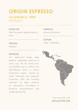 Load image into Gallery viewer, Origin Espresso (Washed) - Peru